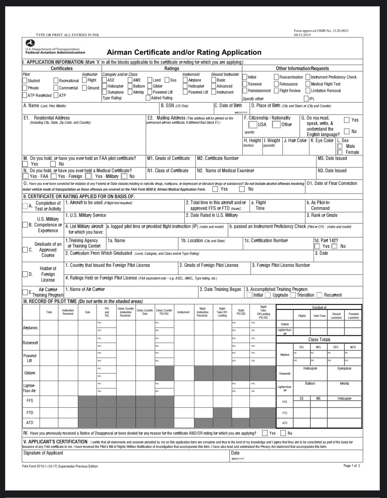 CFI Administrative